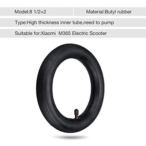 Charminer Cámaras de Aire Patinete para Xiaomi m365, Tubo Interior de Doble Capa de Ruedas de Patinete eléctrico Neumático Scooter Rueda Cámaras Compatible con para XiaoMi M365, 2piezas, 8 1/2 x2 Charminer Cámaras de Aire Patinete para Xiaomi m365, Tubo Interior de Doble Capa de Ruedas de Patinete eléctrico Neumático Scooter Rueda Cámaras Compatible con para XiaoMi M365, 2piezas, 8 1/2 x2