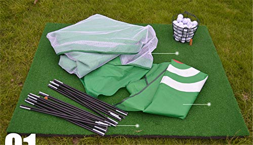 CHAWHO Redes de Práctica de Golf Portátil Red Jaula para Entrenamiento de Golf de Drive Poniendo Chipping Lona de Prácticas de Golf Red de Puertas al Aire Libre Entrenamiento de Putter Interior 4#