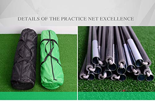 CHAWHO Redes de Práctica de Golf Portátil Red Jaula para Entrenamiento de Golf de Drive Poniendo Chipping Lona de Prácticas de Golf Red de Puertas al Aire Libre Entrenamiento de Putter Interior 4#