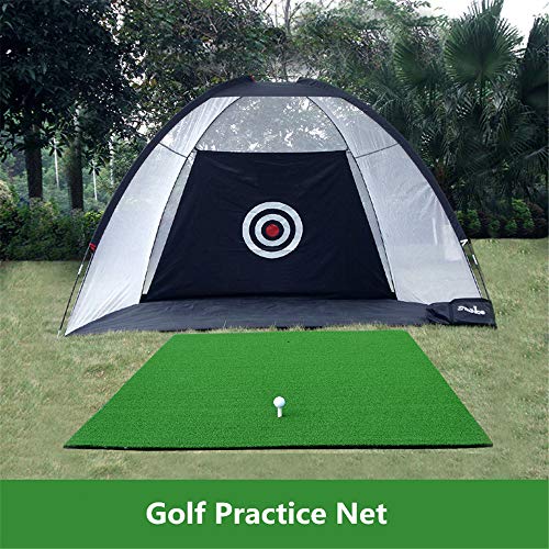 CHAWHO Redes de Práctica de Golf Portátil Red Jaula para Entrenamiento de Golf de Drive Poniendo Chipping Lona de Prácticas de Golf Red de Puertas al Aire Libre Entrenamiento de Putter Interior 1#