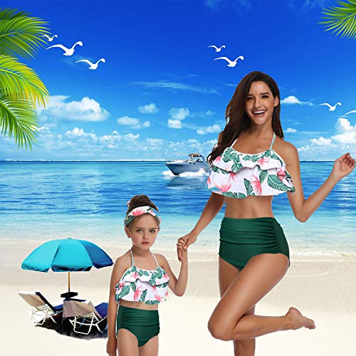 ChayChax Traje de BaƱo Mujer NiƱas Lindo Conjunto de Bikini Madre e Hija Familia Volantes Talle Alto Trajes de BaƱo, Verde, 12-14 aƱos (164) ChayChax Traje de BaƱo Mujer NiƱas Lindo Conjunto de Bikini Madre e Hija Familia Volantes Talle Alto Trajes de BaƱo, Verde, 12-14 aƱos (164)