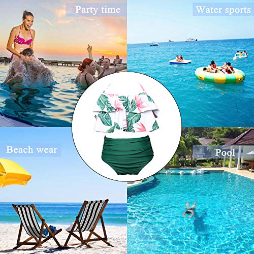 ChayChax Traje de BaƱo Mujer NiƱas Lindo Conjunto de Bikini Madre e Hija Familia Volantes Talle Alto Trajes de BaƱo, Verde, 12-14 aƱos (164) ChayChax Traje de BaƱo Mujer NiƱas Lindo Conjunto de Bikini Madre e Hija Familia Volantes Talle Alto Trajes de BaƱo, Verde, 12-14 aƱos (164)