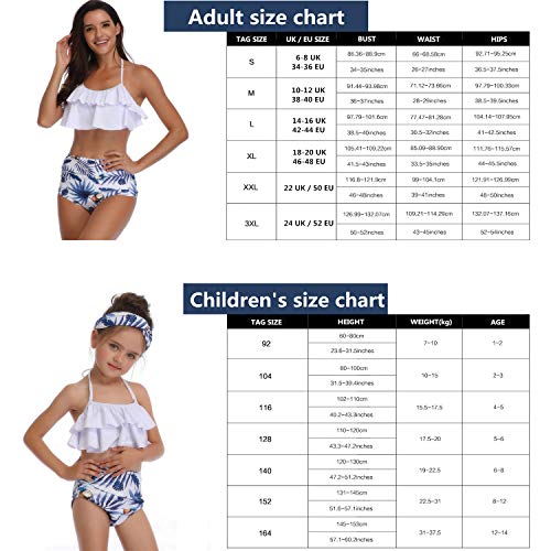 ChayChax Traje de BaƱo Mujer NiƱas Lindo Conjunto de Bikini Madre e Hija Familia Volantes Talle Alto Trajes de BaƱo, Verde, 12-14 aƱos (164) ChayChax Traje de BaƱo Mujer NiƱas Lindo Conjunto de Bikini Madre e Hija Familia Volantes Talle Alto Trajes de BaƱo, Verde, 12-14 aƱos (164)