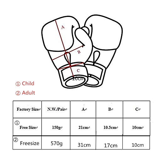 Cheaonglove Guantes De Boxeo para Niños Guantillas Karate Entrenamiento Guantes de Boxeo Guantes de Boxeo tailandés Mujeres de Guantes de Boxeo Gold,Child