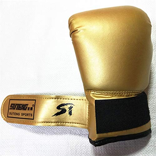 Cheaonglove Guantes De Boxeo para Niños Guantillas Karate Entrenamiento Guantes de Boxeo Guantes de Boxeo tailandés Mujeres de Guantes de Boxeo Gold,Child