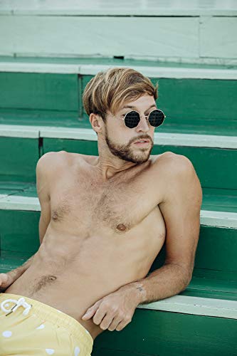 Cheapass Gafas de Sol Pequeñas Montura Girada Octogonal Dorada con Cristales Verdes protección UV400 Hombres Mujeres Cheapass Gafas de Sol Pequeñas Montura Girada Octogonal Dorada con Cristales Verdes protección UV400 Hombres Mujeres
