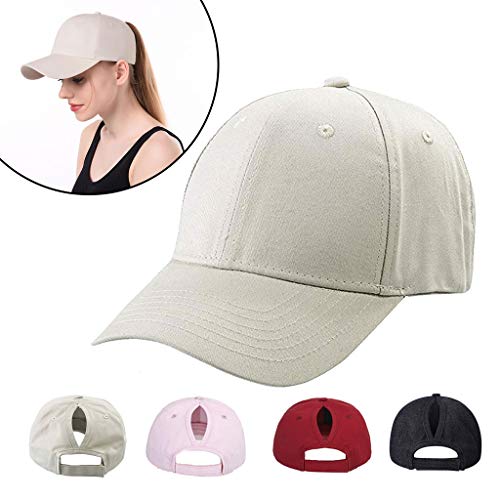 CheChury Gorra de Béisbol Casual Hats Hip-Hop Sombrero para Mujer Tenis Deporte Golf Verano Tejido de Transpirable Ajustable al Aire Libre
