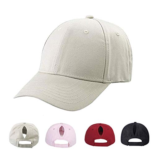 CheChury Gorra de Béisbol Casual Hats Hip-Hop Sombrero para Mujer Tenis Deporte Golf Verano Tejido de Transpirable Ajustable al Aire Libre