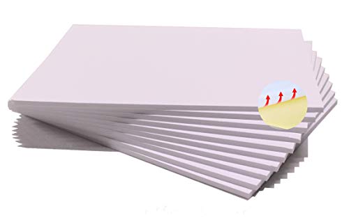Chely Intermarket carton pluma adhesivo 50x70 blanca con espesor de 5mm/12 unidades/, foam board rectangular para manualidades, foto o soporte (541-50x70*12-2,90)