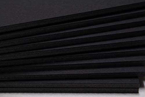 Chely Intermarket carton pluma negro A4 con espesor de 5mm/10 unidades/foam board rectangular para manualidades, foto o soporte (542-A4*10-0,45)