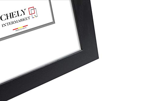 Chely Intermarket, Marco de Fotos 15x20cm (Negro) MOD-254 (Pack de 4 uds), Hecho de Madera, Ancho de Bastidor 1,20cm con Acabado Elegante | Marco para títulos y certificados (254-15x20*4-0,30) Chely Intermarket, Marco de Fotos 15x20cm (Negro) MOD-254 (Pack de 4 uds), Hecho de Madera, Ancho de Bastidor 1,20cm con Acabado Elegante | Marco para títulos y certificados (254-15x20*4-0,30)
