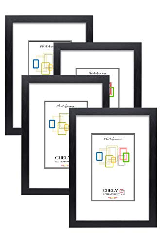 Chely Intermarket, Marco de Fotos 15x20cm (Negro) MOD-254 (Pack de 4 uds), Hecho de Madera, Ancho de Bastidor 1,20cm con Acabado Elegante | Marco para títulos y certificados (254-15x20*4-0,30) Chely Intermarket, Marco de Fotos 15x20cm (Negro) MOD-254 (Pack de 4 uds), Hecho de Madera, Ancho de Bastidor 1,20cm con Acabado Elegante | Marco para títulos y certificados (254-15x20*4-0,30)