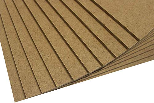 Chely Intermarket tablero madera MDF 50x70 cm 2,5mm (Pack-4 Unds), fabricado a partir de fibras de maderas. Especial para cortes con láser, CNC y Calado.(558-50x70*4-0.85)