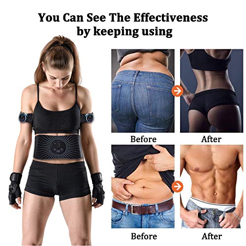 CHENAN Electroestimulador Muscular Abdominales Aparatos para Hacer Ejercicio casa,Abdominales electroestimulacion,USB Recargable EMS Estimulador,Gym en casa,Tóner Muscular Pantalla LCD CHENAN Electroestimulador Muscular Abdominales Aparatos para Hacer Ejercicio casa,Abdominales electroestimulacion,USB Recargable EMS Estimulador,Gym en casa,Tóner Muscular Pantalla LCD