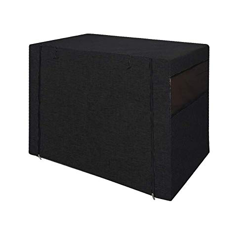 chengsan Funda para jaula de perro para cajas de alambre, poliéster duradero, resistente al viento, fundas para caseta de mascotas (48 pulgadas) chengsan Funda para jaula de perro para cajas de alambre, poliéster duradero, resistente al viento, fundas para caseta de mascotas (48 pulgadas)