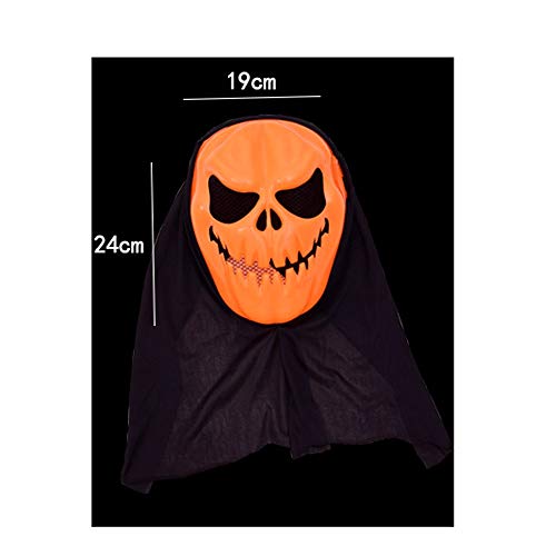 CHENGXI Máscara de la Mascarada de Adulto Cabeza de la Calabaza, Juego de Vestir for Toda la Cara de Gasa Puntales de Terror M9 / 21 CHENGXI Máscara de la Mascarada de Adulto Cabeza de la Calabaza, Juego de Vestir for Toda la Cara de Gasa Puntales de Terror M9 / 21