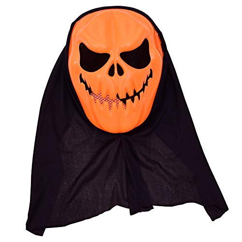 CHENGXI Máscara de la Mascarada de Adulto Cabeza de la Calabaza, Juego de Vestir for Toda la Cara de Gasa Puntales de Terror M9 / 21 CHENGXI Máscara de la Mascarada de Adulto Cabeza de la Calabaza, Juego de Vestir for Toda la Cara de Gasa Puntales de Terror M9 / 21
