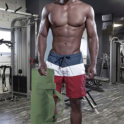 CHENGYI Entrenamiento Heavy Duty Bolsas de Arena para la idoneidad, Aptitud Funcional, Cross-Training Ejercicio y Crossfit con Pesas Ajustable CYTN01 (Verde Militar)