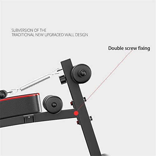 Chengzuoqing Consultoría de Flexiones supinas, Ajustable Siéntese Banco de Entrenamiento Abdominal Entrenamiento inclinación for Interiores AB Ejercicios de Gimnasia Máquina de Ejercicio Abdominal,