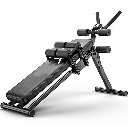 Chengzuoqing Consultoría de Flexiones supinas, Entrenamiento Ajustable Banco Plegable Entrenamiento de la Aptitud AB Crunch Equipamiento de la Vivienda Máquina de Ejercicio Abdominal,