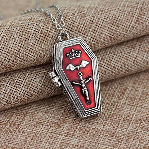 chenran Accesorios Gótica roja esmaltada Vampiro Hallowee Bat Cruz Caja Abierta Ataúd Ataúd Punk de la Vendimia refrescan el Collar Pendiente del Vampiro Jesús Ataúd Regalo chenran Accesorios Gótica roja esmaltada Vampiro Hallowee Bat Cruz Caja Abierta Ataúd Ataúd Punk de la Vendimia refrescan el Collar Pendiente del Vampiro Jesús Ataúd Regalo