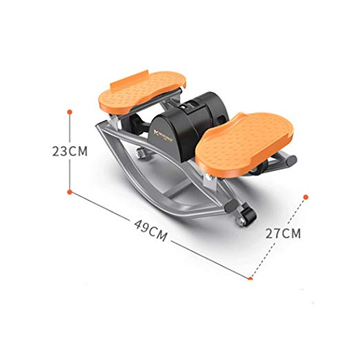 CHENYE Paso a Paso elíptico-Mini Paso a Paso, Debajo del Escritorio elíptico Steppers for el Ejercicio, Escritorio ejercitador de Pedal con el diseño único, Naranja