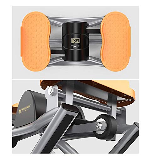 CHENYE Paso a Paso elíptico-Mini Paso a Paso, Debajo del Escritorio elíptico Steppers for el Ejercicio, Escritorio ejercitador de Pedal con el diseño único, Naranja