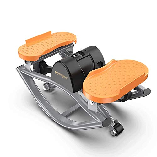 CHENYE Paso a Paso elíptico-Mini Paso a Paso, Debajo del Escritorio elíptico Steppers for el Ejercicio, Escritorio ejercitador de Pedal con el diseño único, Naranja