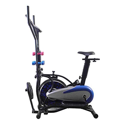 CHHD Máquina elíptica, Bicicleta giratoria 3 en 1, Bicicleta estática, Deportes de Interior, Bicicleta, Equipo de Fitness para el hogar, silencioso, Paso a Paso, para Hombres/Mujeres