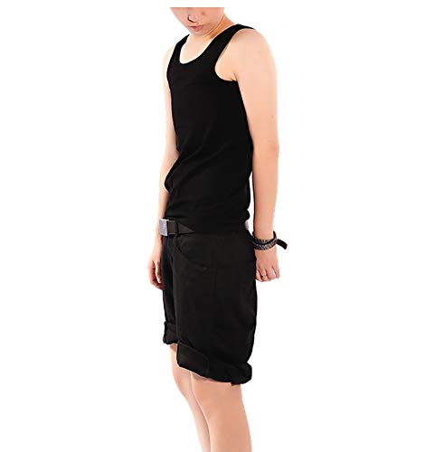 Chica Poco Femenina Lesbianas Respirable Corsé Corto Chaleco Pecho Binder Sujetador Deportivo elástico Camiseta sin Mangas,Black,l Chica Poco Femenina Lesbianas Respirable Corsé Corto Chaleco Pecho Binder Sujetador Deportivo elástico Camiseta sin Mangas,Black,l