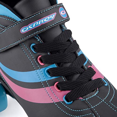 Chica Toyrific - Patines Retro, color Negro Black/Blue/Pink/White, talla 32