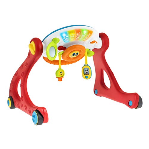 Chicco 00009335000000 Grow and Walk Gym - Gimnasio electrónico 4 en 1, Multicolor