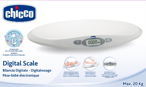 Chicco - Báscula digital para bebés con estabilizador de peso Chicco - Báscula digital para bebés con estabilizador de peso