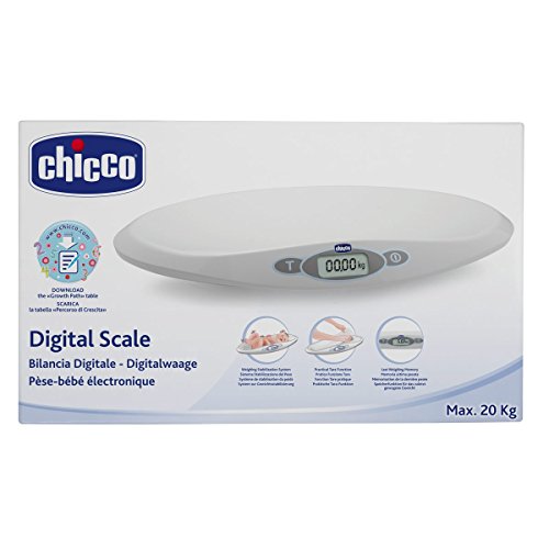 Chicco - Báscula digital para bebés con estabilizador de peso Chicco - Báscula digital para bebés con estabilizador de peso