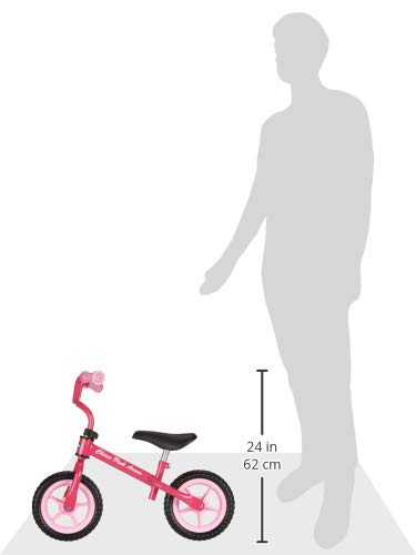 Chicco First Bike - Bicicleta sin pedales con sillín regulable, color rosa, 2-5 años