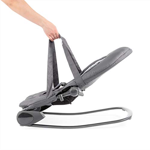Chicco Hoopla - Hamaca con arco de juegos, sistema balancín y reductor, de 0 a 18 kg, color gris gris oscuro (Moon Grey) Chicco Hoopla - Hamaca con arco de juegos, sistema balancín y reductor, de 0 a 18 kg, color gris gris oscuro (Moon Grey)