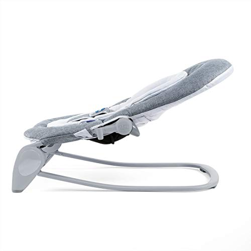 Chicco Hoopla - Hamaca con arco de juegos, sistema balancín y reductor, de 0 a 18 kg, color gris vaquero (Titanium) Chicco Hoopla - Hamaca con arco de juegos, sistema balancín y reductor, de 0 a 18 kg, color gris vaquero (Titanium)