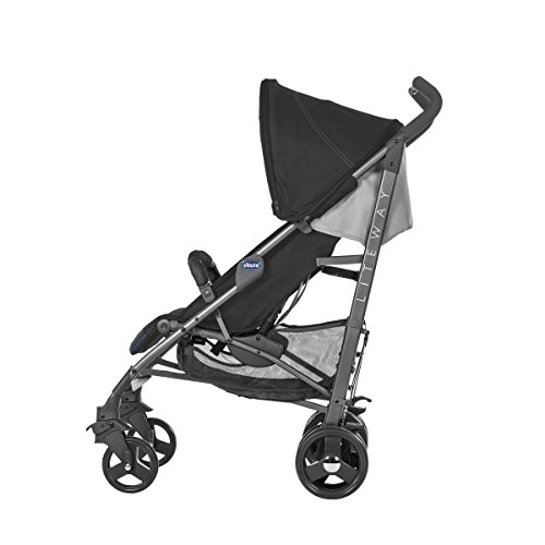 Chicco Liteway 3 - Silla de paseo ligera y compacta, soporta hasta 22kg, color negro (Jet Black)