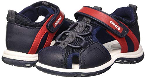 Chicco Sandalo Cesar, Sandalias con Punta Cerrada para Niños, Azul (BLU 810), 27 EU