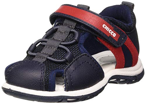 Chicco Sandalo Cesar, Sandalias con Punta Cerrada para Niños, Azul (BLU 810), 27 EU