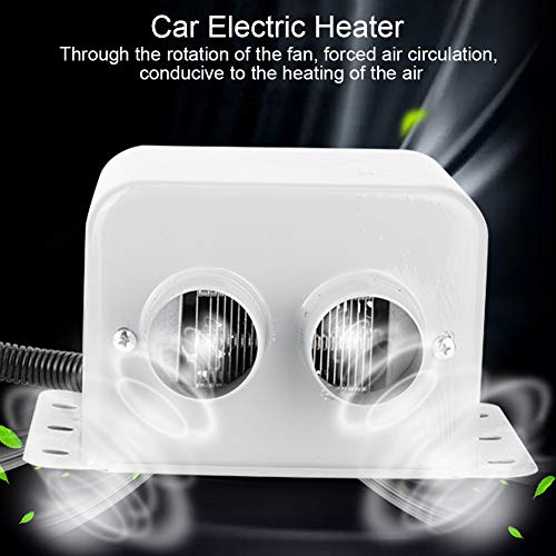 CHICIRIS - Calentador de Coche portátil de 800 W, 2 Orificios, Calentador eléctrico de Coche, Calentador de Invierno, desempañador de Ventana, desempañador, Blanco(12V) CHICIRIS - Calentador de Coche portátil de 800 W, 2 Orificios, Calentador eléctrico de Coche, Calentador de Invierno, desempañador de Ventana, desempañador, Blanco(12V)