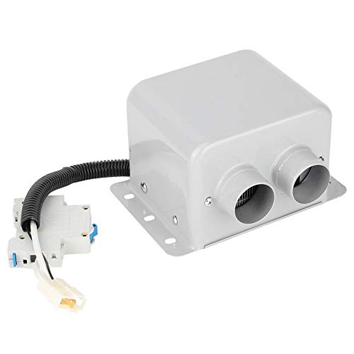 CHICIRIS - Calentador de Coche portátil de 800 W, 2 Orificios, Calentador eléctrico de Coche, Calentador de Invierno, desempañador de Ventana, desempañador, Blanco(12V)