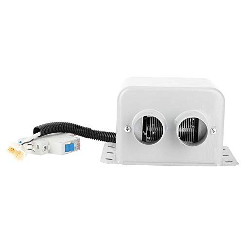 CHICIRIS - Calentador de Coche portátil de 800 W, 2 Orificios, Calentador eléctrico de Coche, Calentador de Invierno, desempañador de Ventana, desempañador, Blanco(12V)