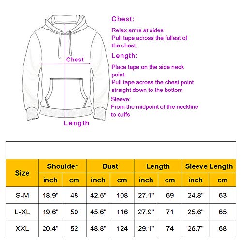 chicolife Mujeres Hombres Sudaderas con Capucha 3D Arco Iris Patten Pullover Sudadera con Capucha para Joven niña Adolescente Diario/Casual/Deportes