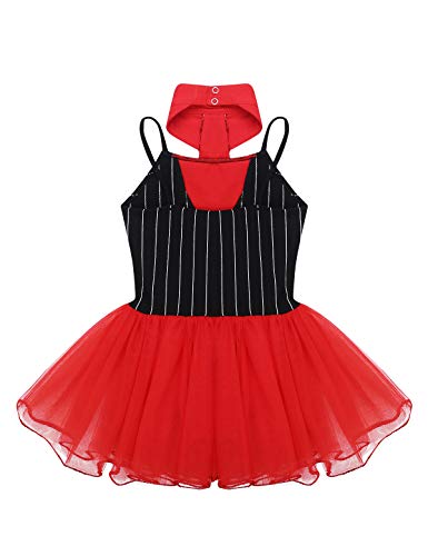 CHICTRY Disfraz de Circo Niñas Maillot de Danza Ballet Cosplay de Fiesta Navidad Carnaval Body Baile sin Manga con Lentejuelas 6-14 Años Negro&Rojo 12 Años CHICTRY Disfraz de Circo Niñas Maillot de Danza Ballet Cosplay de Fiesta Navidad Carnaval Body Baile sin Manga con Lentejuelas 6-14 Años Negro&Rojo 12 Años