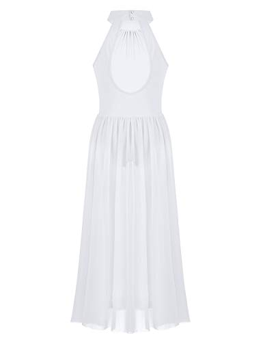 CHICTRY Niña Vestido Largo de Danza Ballet Flamenco Maillot Vestido Plisado de Fiesta Sin Mangas Dancewear Fiesta Actuación para Niña Chica 8-16 años Blanco 14 años CHICTRY Niña Vestido Largo de Danza Ballet Flamenco Maillot Vestido Plisado de Fiesta Sin Mangas Dancewear Fiesta Actuación para Niña Chica 8-16 años Blanco 14 años