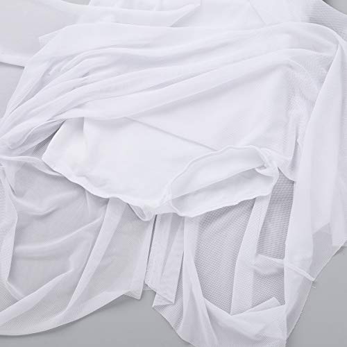 CHICTRY Vestido de Danza Ballet con Lentejuelas Maillot Ballet Cuello Halter Vestido Plisado de Malla Leotardo Gimnasia con Bragas Interior para Niñas Chicas Actuación Blanco 14 años CHICTRY Vestido de Danza Ballet con Lentejuelas Maillot Ballet Cuello Halter Vestido Plisado de Malla Leotardo Gimnasia con Bragas Interior para Niñas Chicas Actuación Blanco 14 años