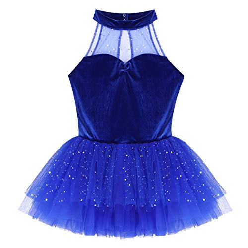 CHICTRY Vestido Tutú de Ballet Mujer Disfraz Bailarina Adultas Vestido Lentejuelas Sin Mangas Chicas Falda Tul para Actuación Danza Azul Small CHICTRY Vestido Tutú de Ballet Mujer Disfraz Bailarina Adultas Vestido Lentejuelas Sin Mangas Chicas Falda Tul para Actuación Danza Azul Small