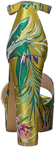 Chinese Laundry Avenue 2, Sandalias con tacón para Mujer, Impresión de Loto Amarillo, 40.5 EU Chinese Laundry Avenue 2, Sandalias con tacón para Mujer, Impresión de Loto Amarillo, 40.5 EU