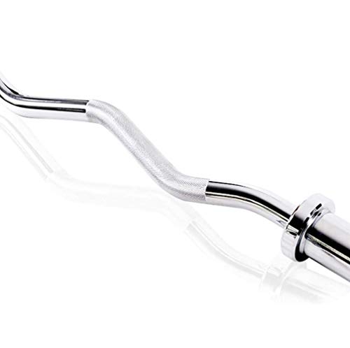CHIYA Barra de musculación de Pesas con 2 Collares,Diámetro Ø25mm/Ø50mm,Longitud 120cm/150 cmBarra de Entrenamiento para Biceps y Triceps1.5M(5ft) Ø 25mm CHIYA Barra de musculación de Pesas con 2 Collares,Diámetro Ø25mm/Ø50mm,Longitud 120cm/150 cmBarra de Entrenamiento para Biceps y Triceps1.5M(5ft) Ø 25mm